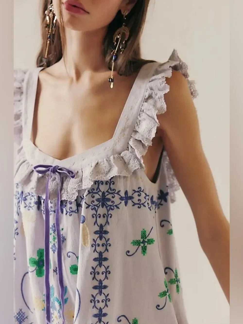 New Free People Bali Main Squeeze Mini Dress Size XL